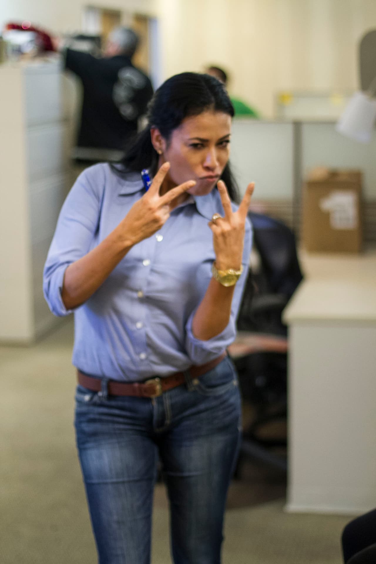 David Ríos captó lo que pasa detrás de bambalinas en Univision Austin.