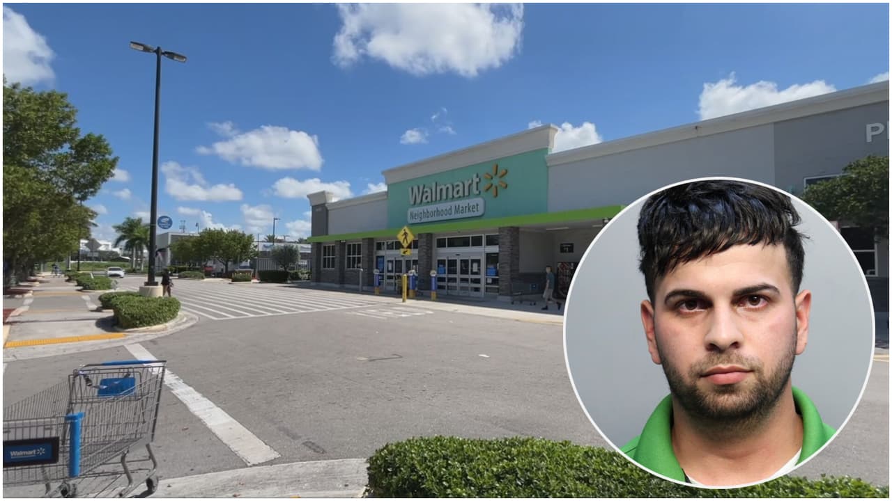 Hombre es acusado de fotografiar a empleado de un Walmart de Miami-Dade dentro de un baño
