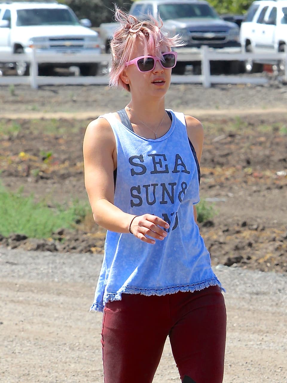 ¿Qué tal le quedaba el pelo rosa en esta foto?