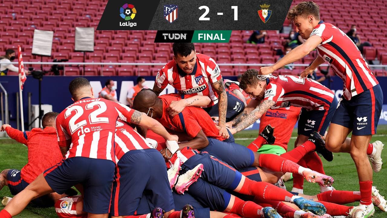Atlético de Madrid 2-1 Osasuna: Goles, resumen y video