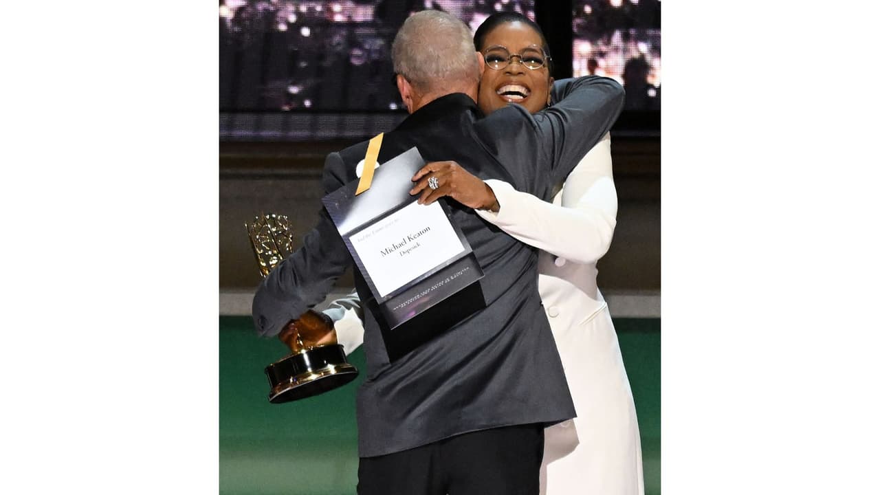 Michael Keaton y Oprah Winfrey