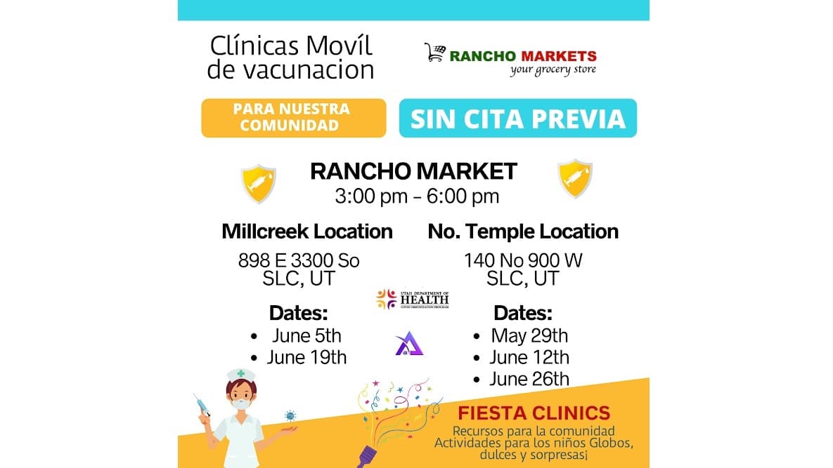 Gobernación de Utah organiza clínicas de vacunas Covid-19 para hispanos de Salt Lake City