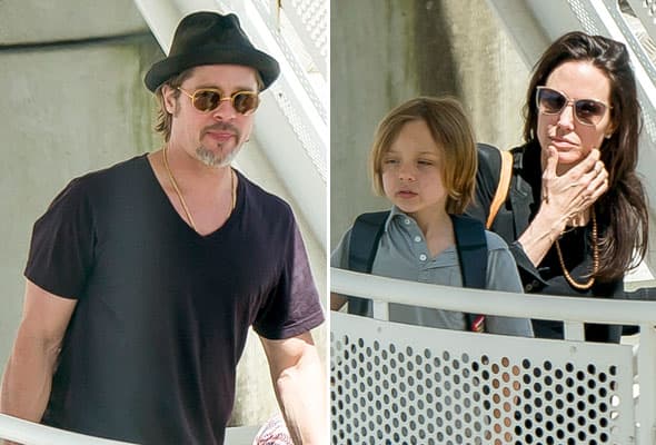 Los Brangelina salieron como cualquier otro turista...