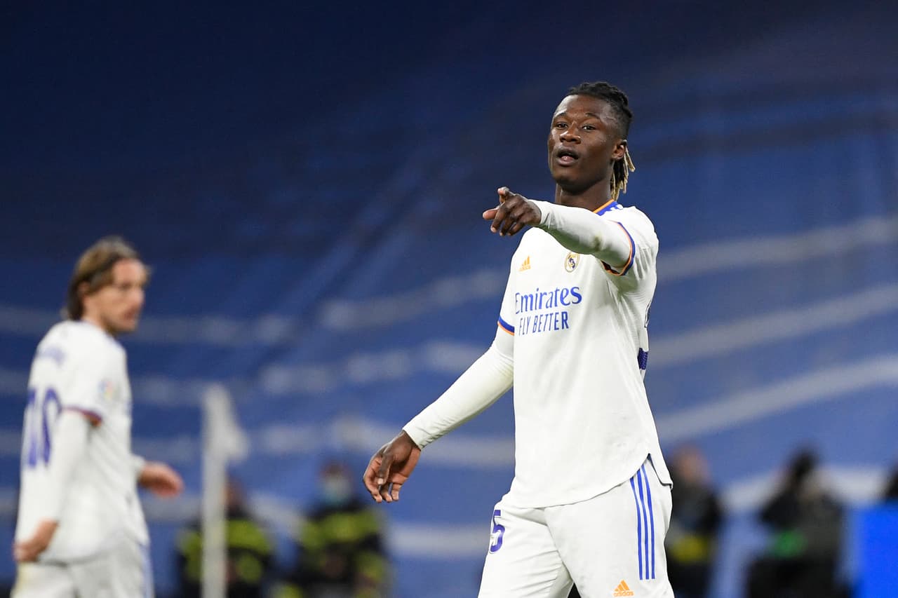 Eduardo Camavinga espera llegar para jugar el miércoles ante el Manchester City.