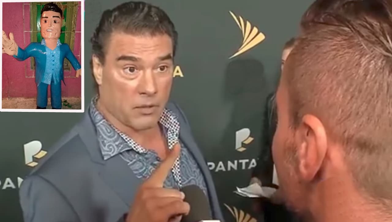 Para Halloween, venden en México una piñata de Eduardo Yáñez como "el terror de los reporteros"