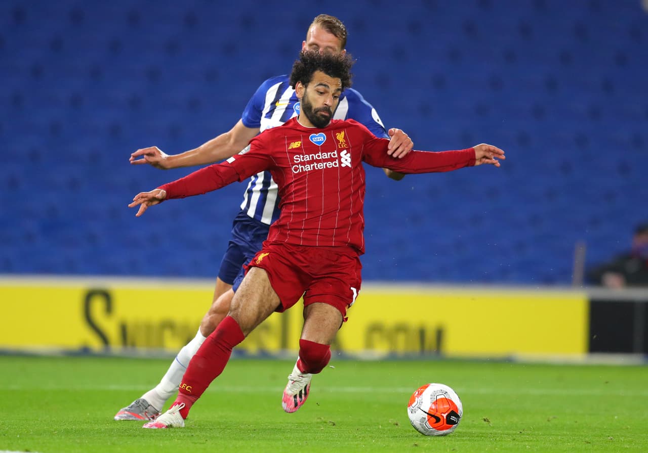 Con dobete de Mohamed Salah y gol de jordan henderson, el Liverpoool se impone 1-3 en su visita al Brighton & Hove Albion.