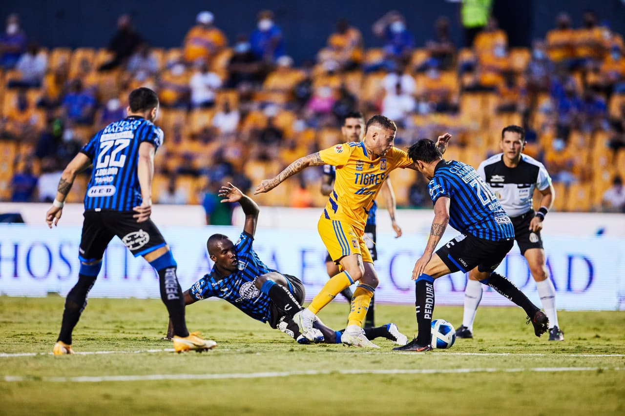 El doblete de Nico López y el gol de Florian Thauvain hacen que la afición tigre vuelva a ilusionarse con un título y golean 3-0 a Querétaro.