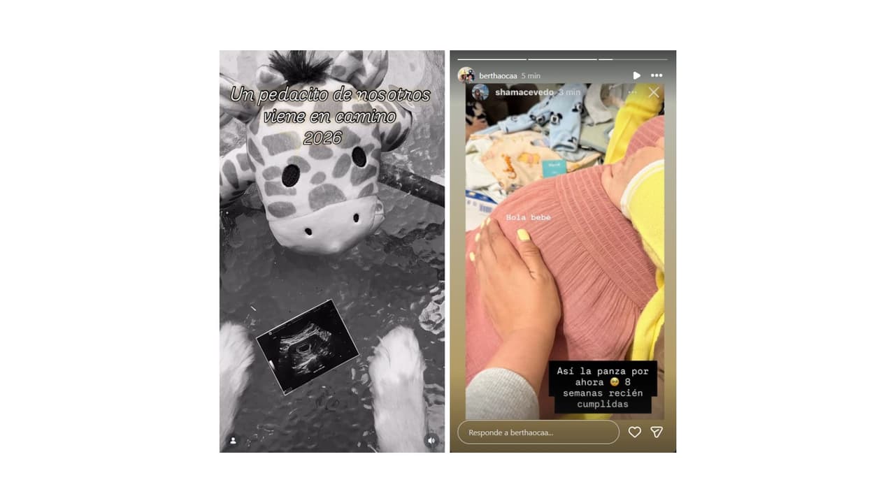 Bertha Ocaña acaba de cumplir 8 semanas de embarazo.