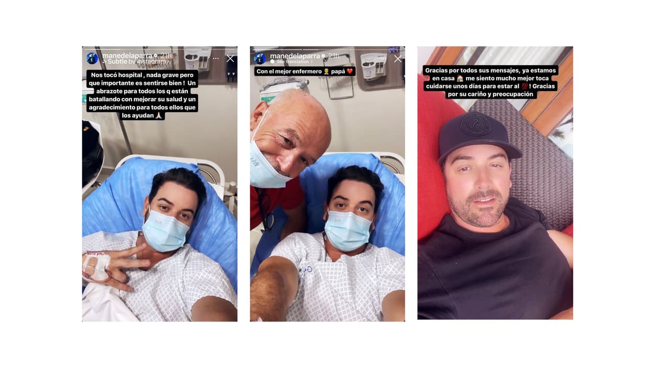 Mane de la Parra sufrió una oclusión intestinal durante sus vacaciones.