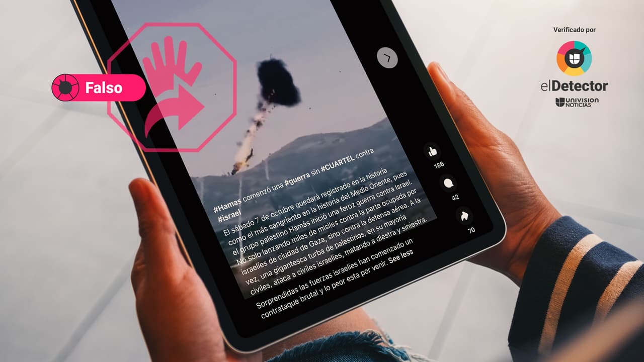 Ese video no muestra el derribo de dos helicópteros israelíes por Hamas: es un videojuego