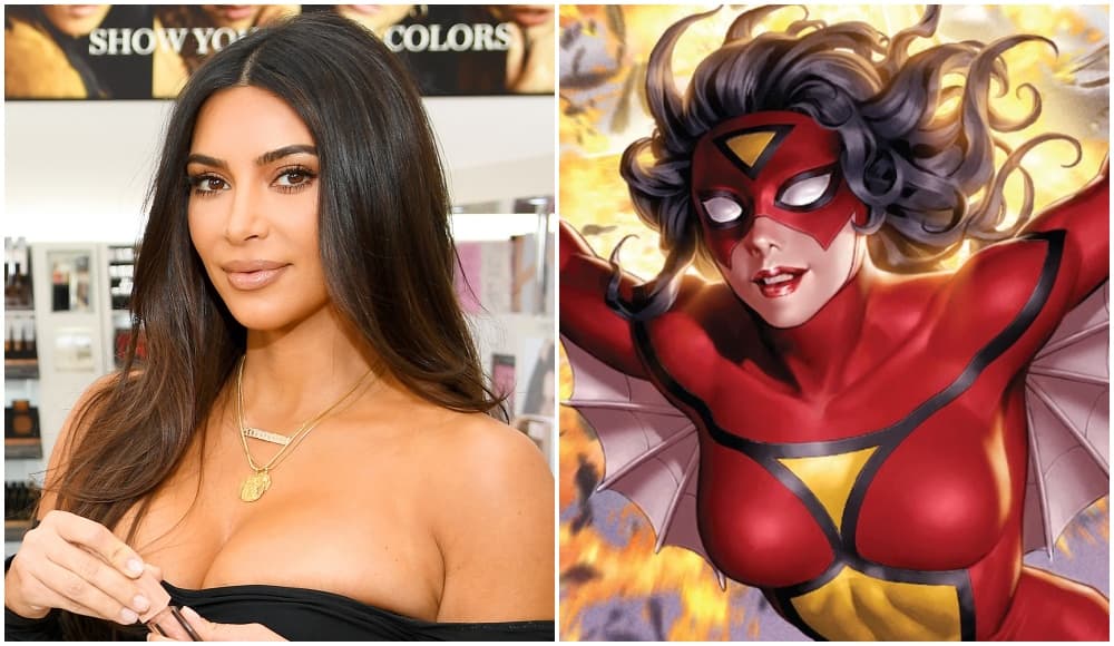 Kim Kardashian como Spider-Woman