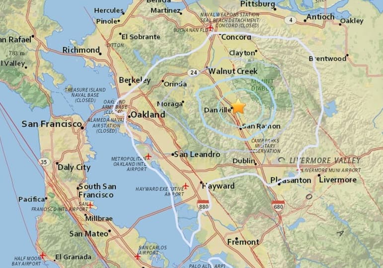 Un enjambre de más de 60 sismos estremece durante ocho días al norte de California