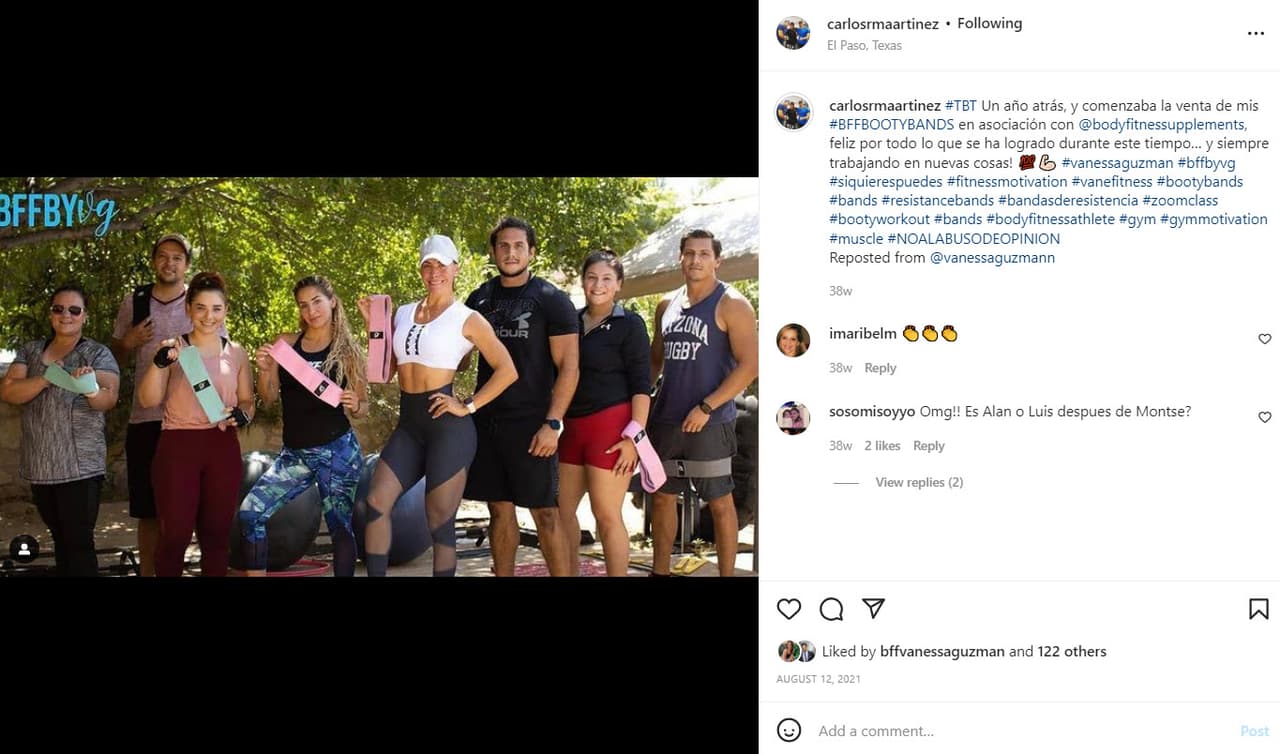 Guzmán respondió: "Muchas gracias, me dejas volar, me dejas ser, me das felicidad… ILY".
<br>