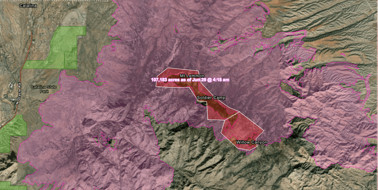 <a href="https://pimamaps.maps.arcgis.com/apps/View/index.html?appid=bce220de66eb45f898608f80dc3f346b" target="_blank">Haz clic aquí </a>para ir al mapa de evacuaciones tras el incendio Bighorn.