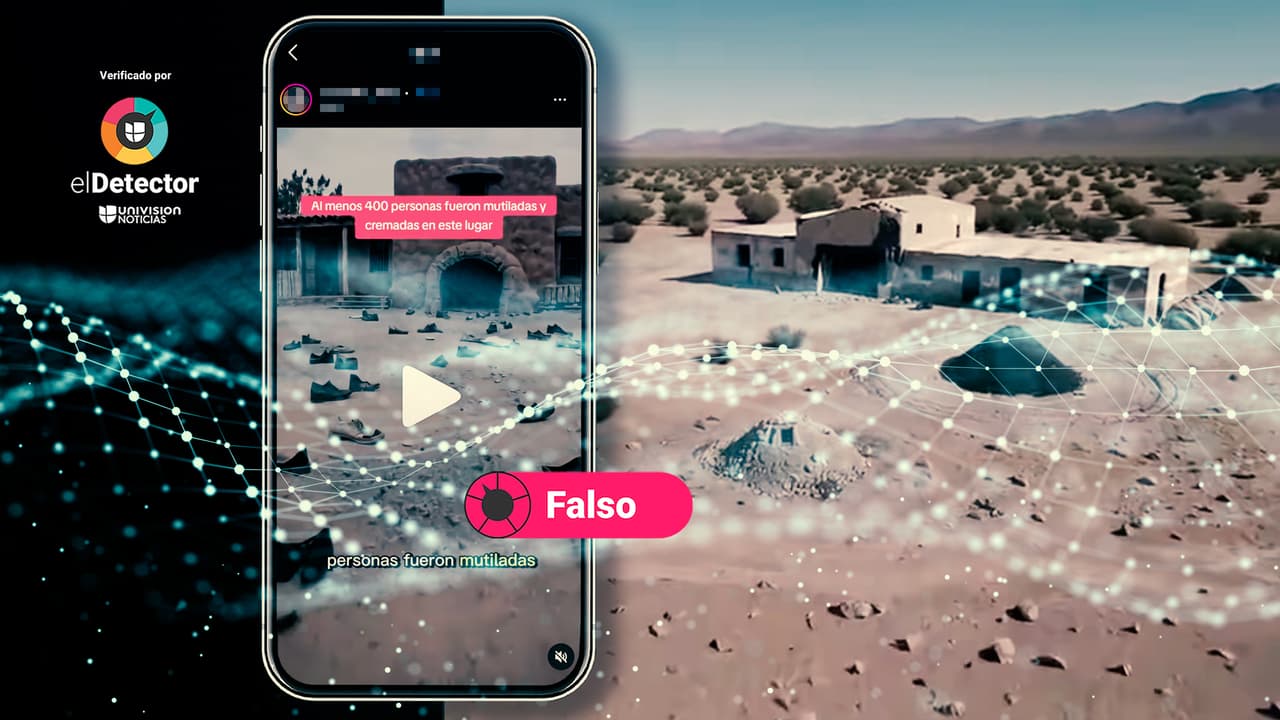 Fue hecho con IA ese video que supuestamente muestra un rancho donde “cientos de personas fueron mutiladas y cremadas” en México