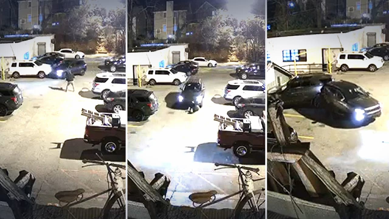 Video muestra a conductor chocar contra varios vehículos y atropellar a un hombre antes de darse a la fuga