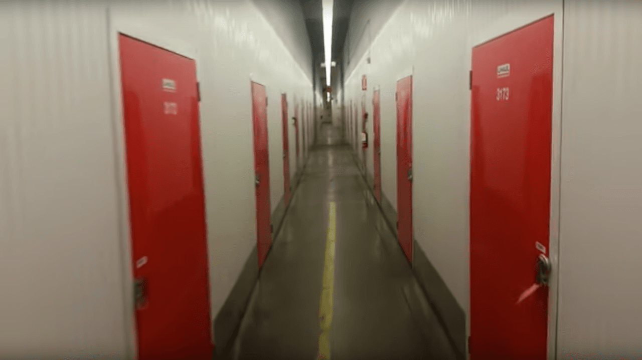 Guy Lives Comfortably In Storage Space