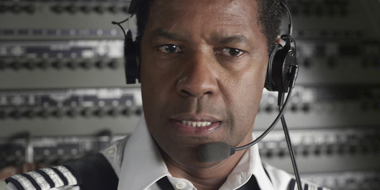 Denzel Washington en la película ‘Flight' de 2012