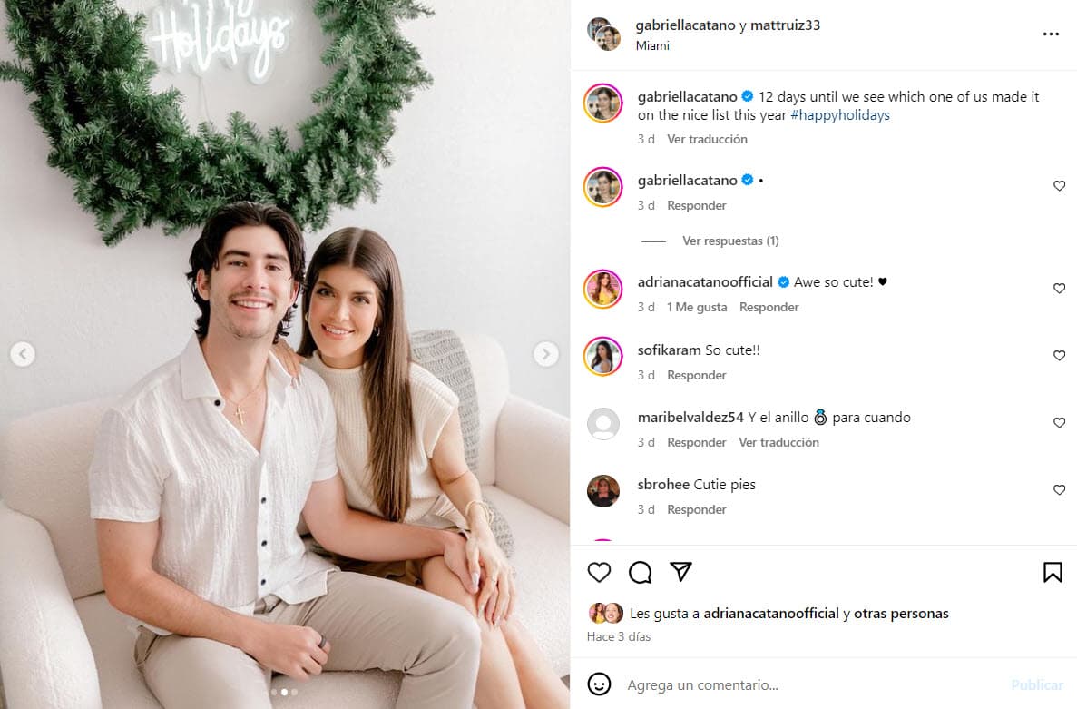 Gabriella Cataño y Matthew Ruiz.