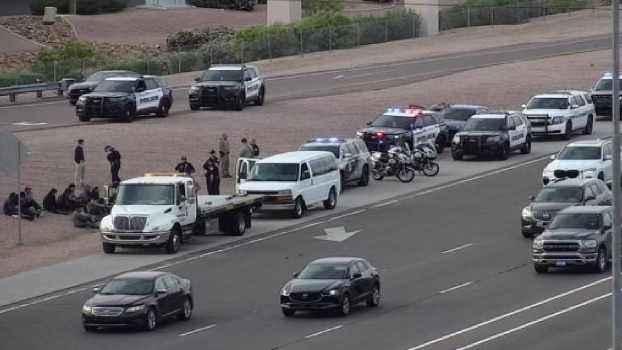 Descubren a 17 inmigrantes en un vehículo durante una parada de tráfico en la Interestatal 10