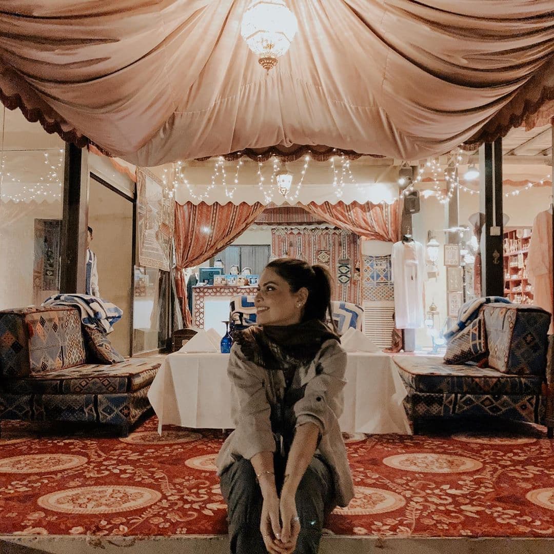 <a href="https://www.instagram.com/p/B6ZrPo7gfoT/" target="_blank">"Inspiración en cada rincón"</a>, escribió la también actriz al visitar el Desierto Safari de Dubai.