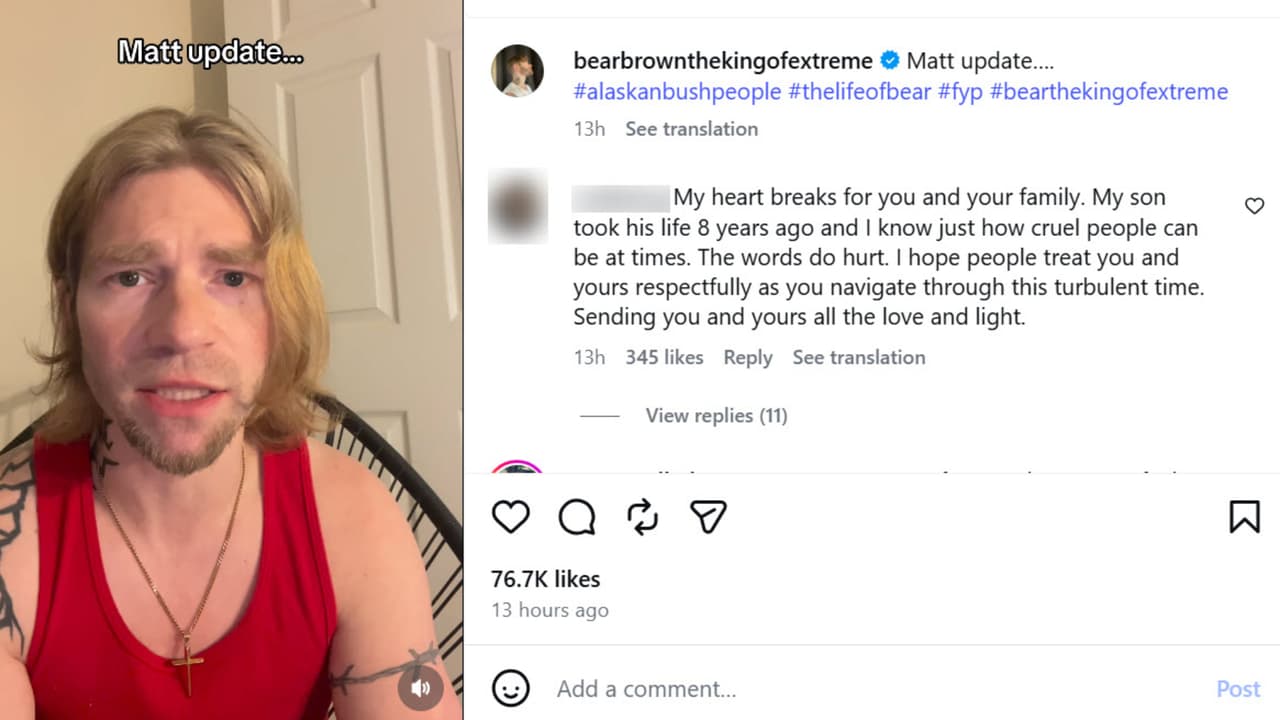 El hermano de Matt Brown dio a conocer en Instagram que un cuerpo había sido hallado en un río y que "fue identificado positivamente como Matt".