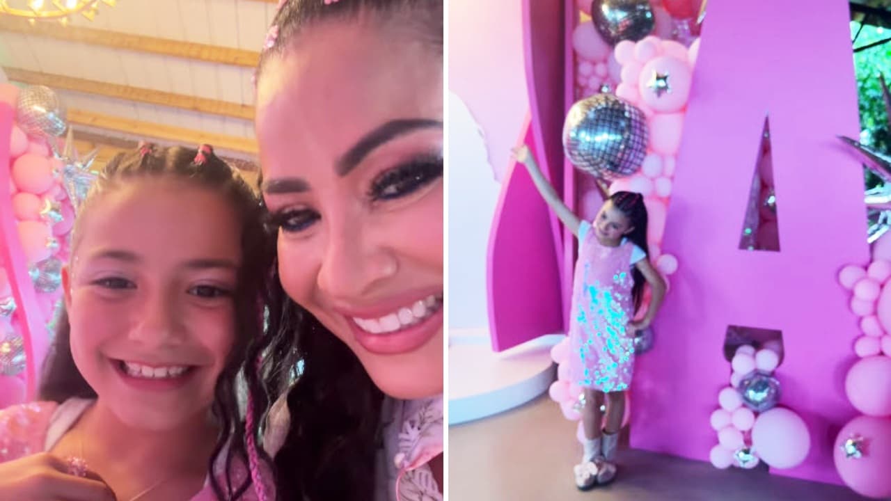 Carolina Sandoval comienza los festejos de cumpleaños de su hija con espectacular fiesta temática
