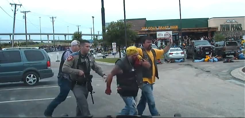 Filtran nuevo video del tiroteo en Waco, Texas, donde murieron nueve motociclistas