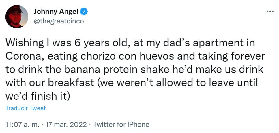 El mensaje de Johnny para su fallecido padre.