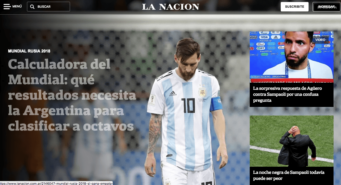 La Nación: Hacen las cuentas que se necesitan para que Argentina obtenga el milagro de la clasificación