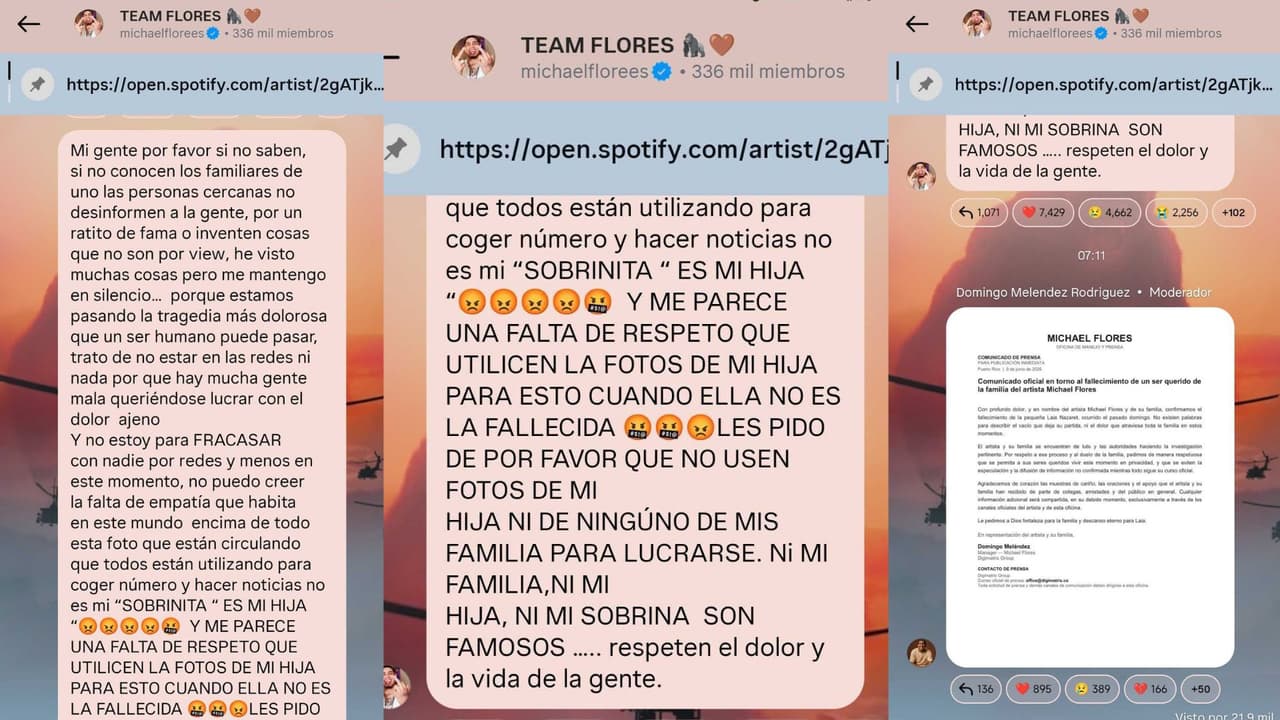 Michael Flores lanzó un fuerte mensaje.
