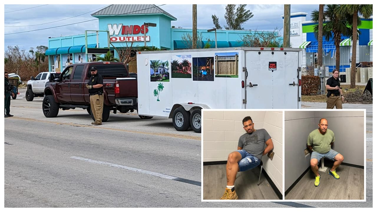 Arrestan a dos hombres de Homestead por robar propiedades afectadas por el huracán Ian en Fort Myers