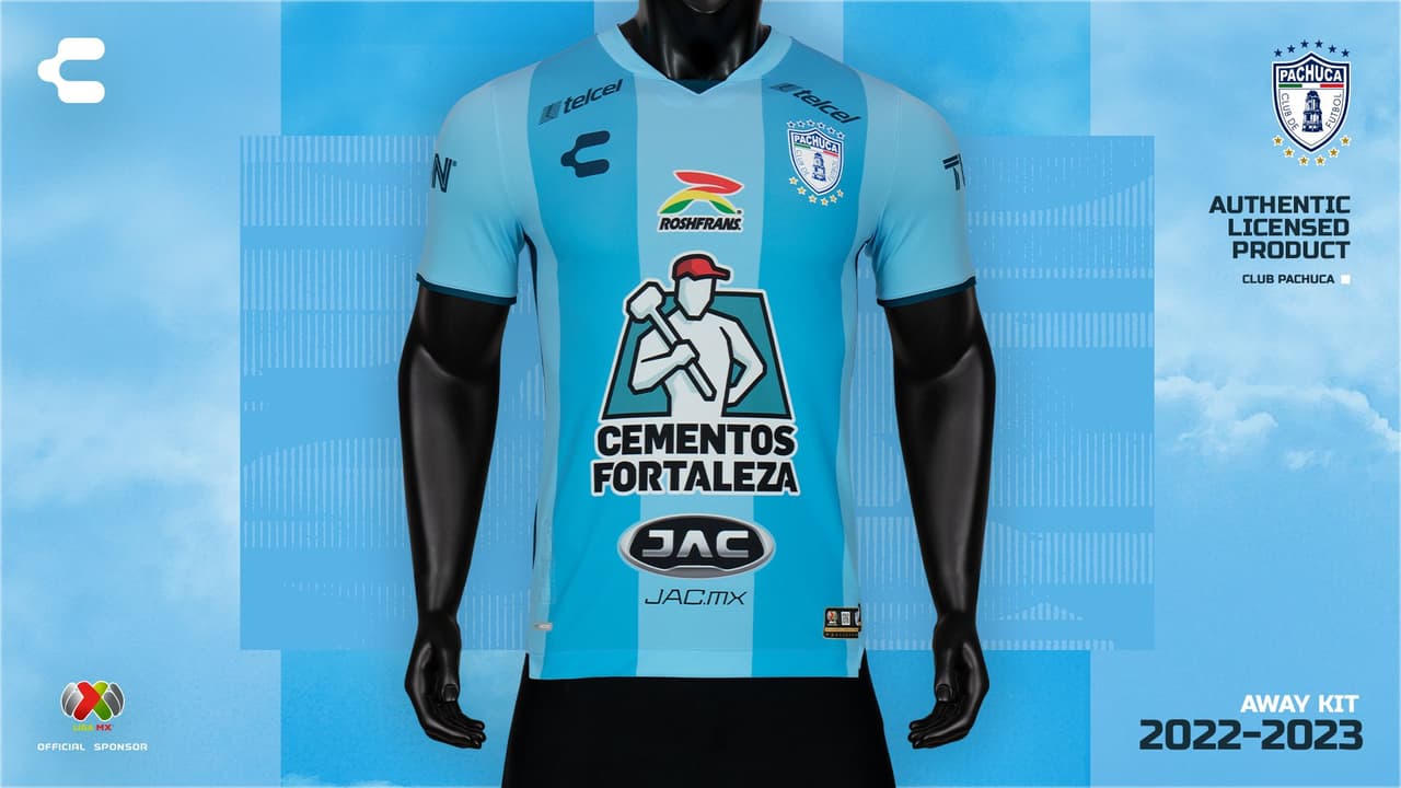 Uniforme de visitante del Pachuca para el Apertura 2022 y Clausura 2023.