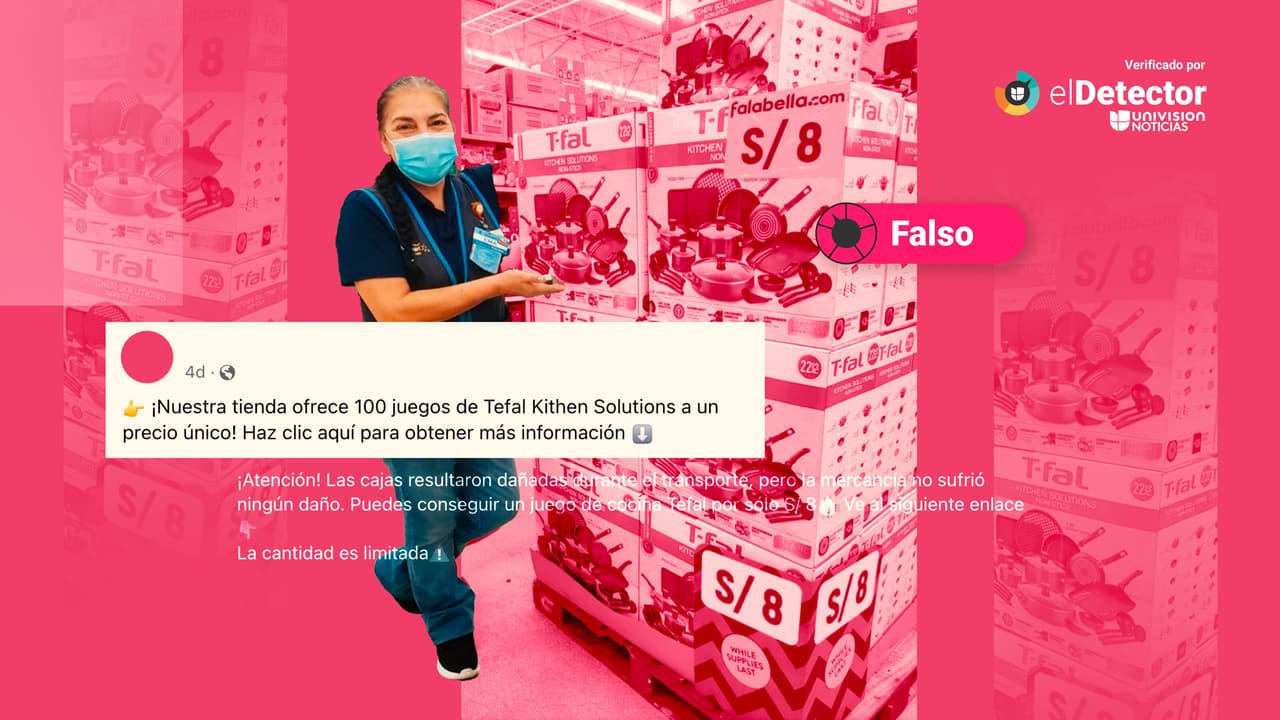 Son falsas esas ofertas que anuncian sets de cocina a bajo precio algunas por tener cajas dañadas