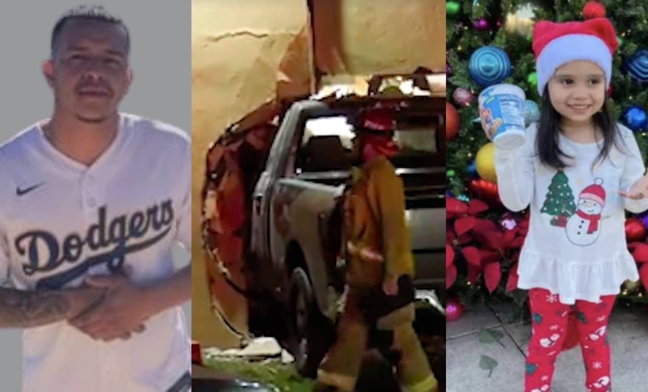 Identifican a sospechoso de matar a padre e hija de 3 años tras atravesar la pared de su casa con un camión