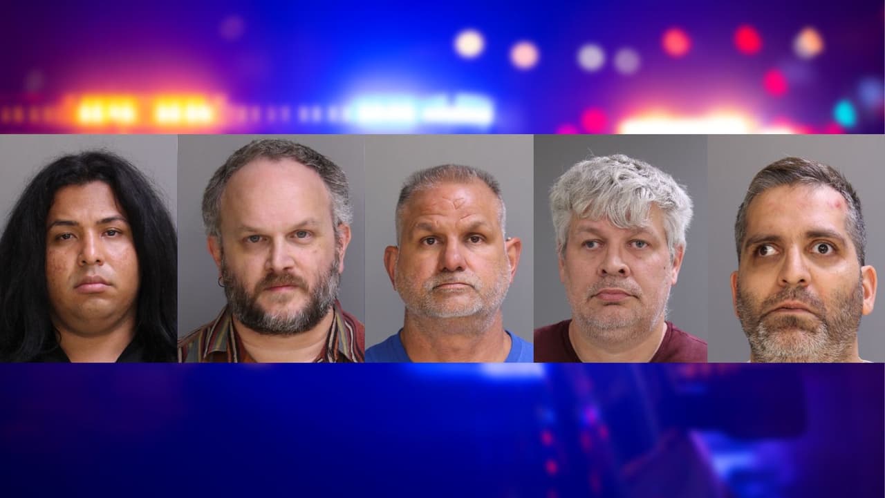 5 depredadores arrestados: solicitaron sexo a un oficial encubierto haciéndose pasar por un niño