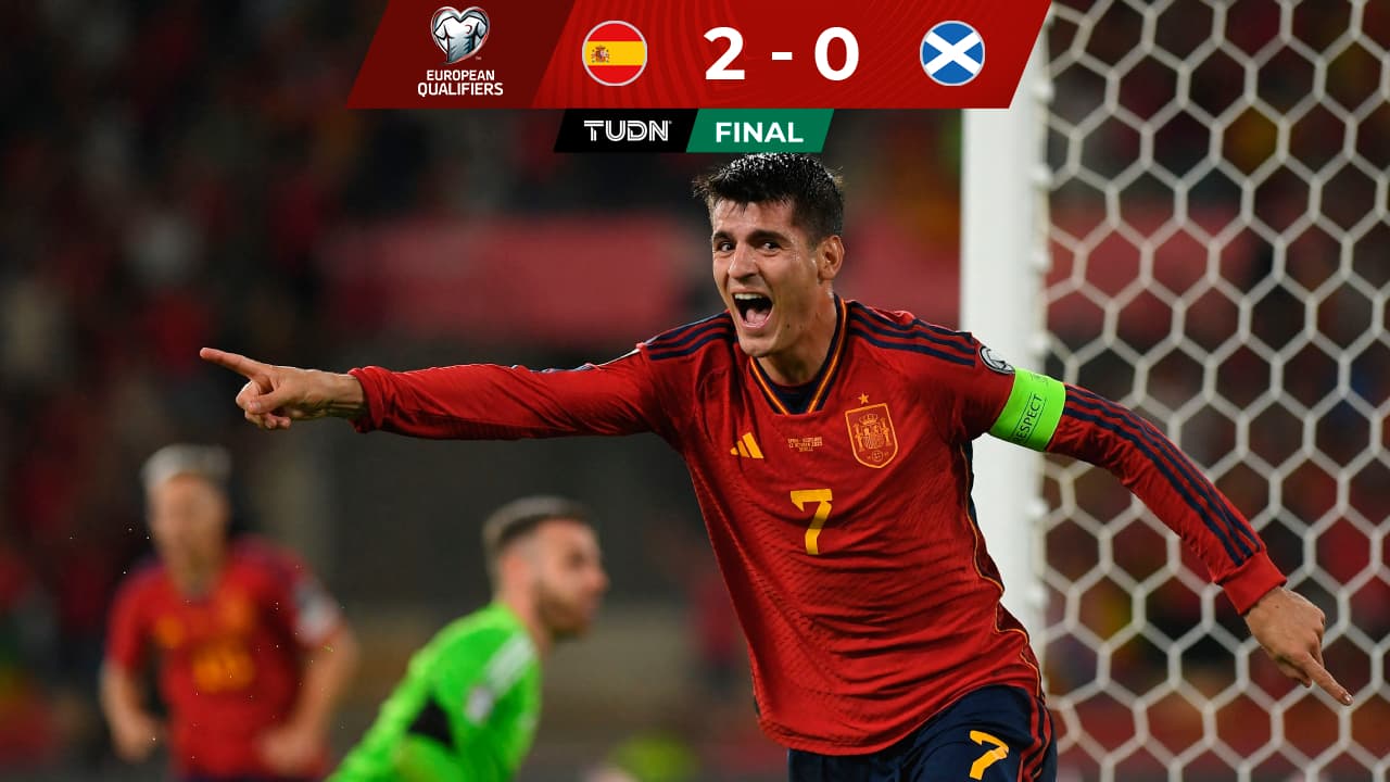 ¡Salvador! Morata encamina triunfo a España sobre Escocia