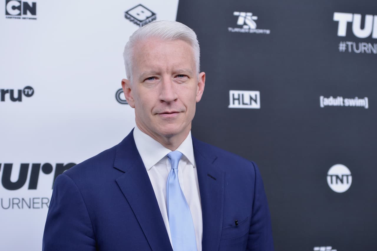 NEW YORK, NY - MAY 18: Journalist Anderson Cooper attends the Turner Upfront 2016 at Nick & Stef's Steakhouse on May 18, 2016 in New York City. (Photo by Slaven Vlasic/Getty Images)