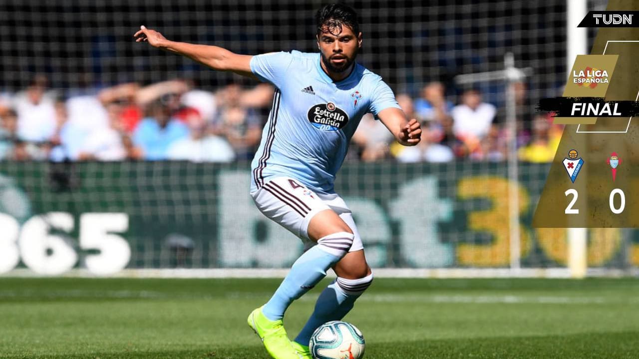 Con Néstor Araujo todo el partido, Celta cayó ante el Eibar