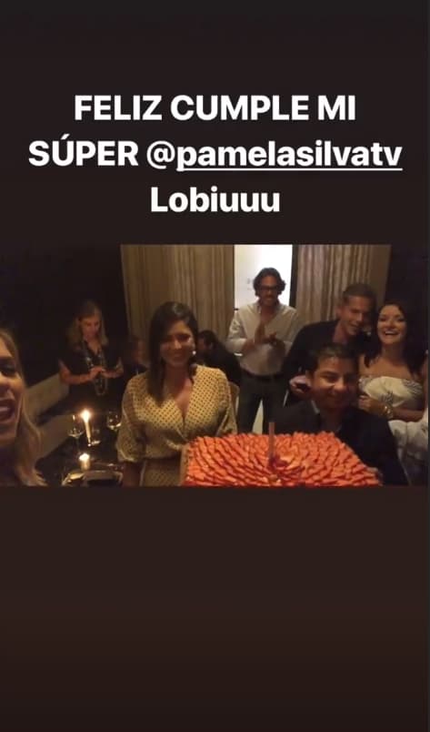 Este fue el pastel que degustó la festejada y sus invitados.