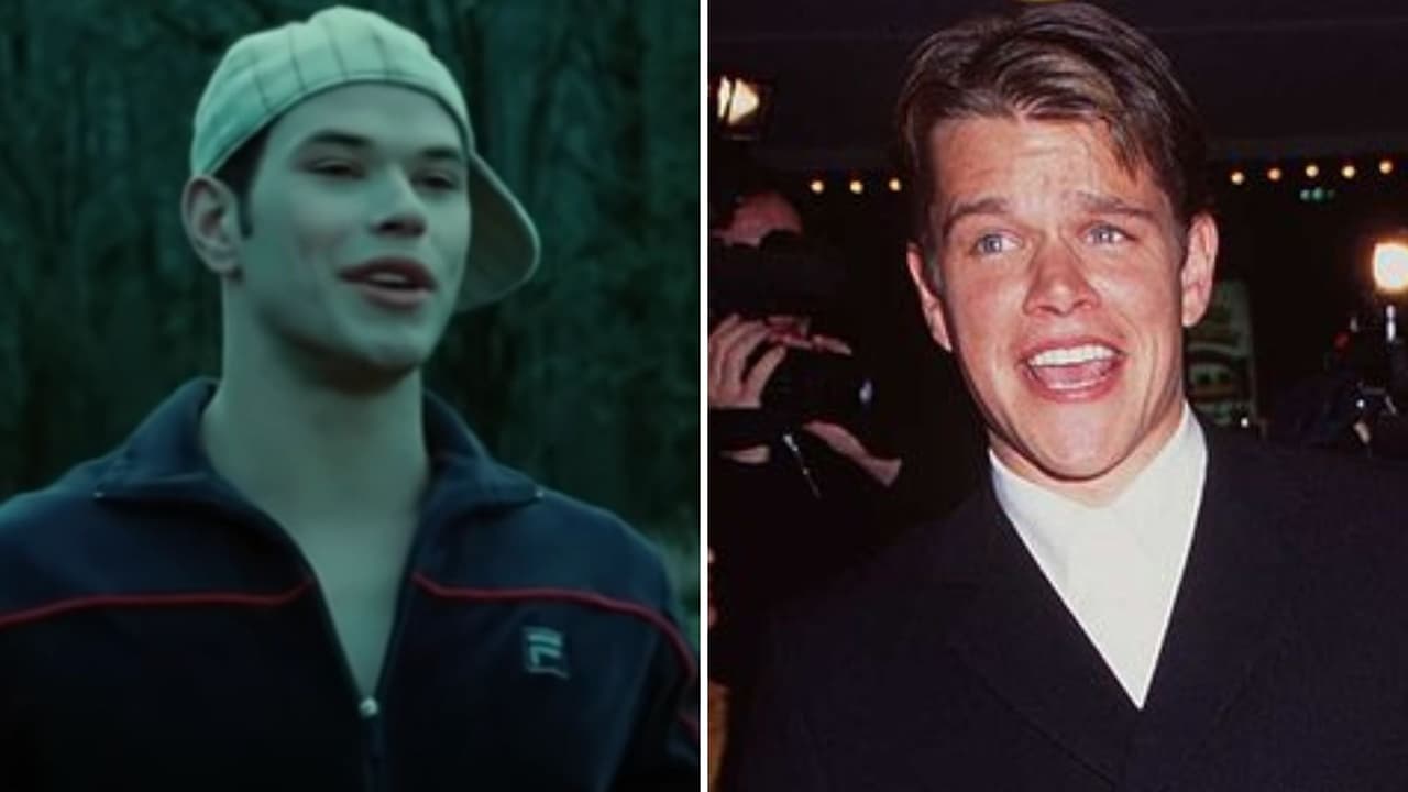 Kellan Lutz (izquierda), Matt Damon (derecha)