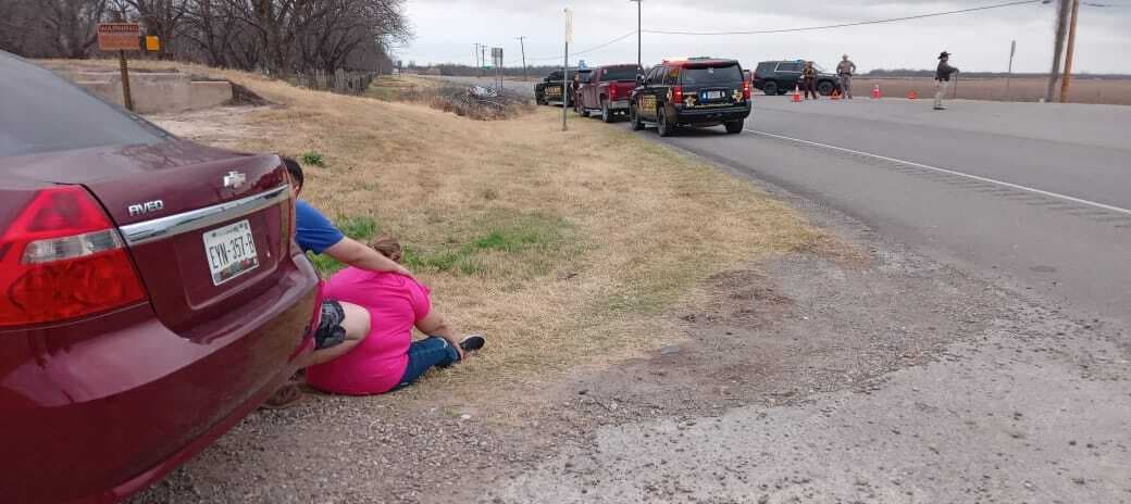 En este lugar entre Eagle Pass y Quemado, Texas, encontraron el cadáver.