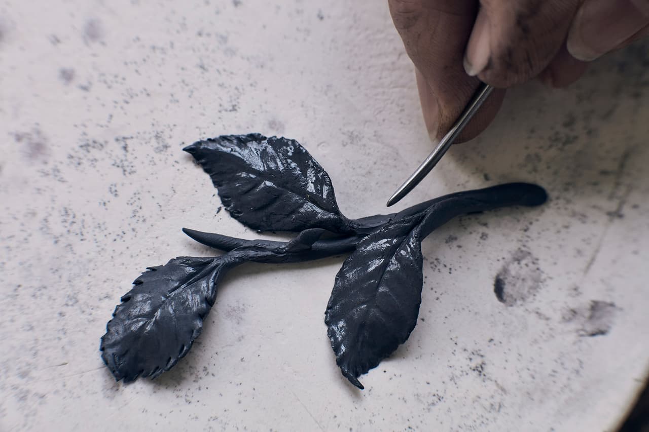 Los detalles de la obras de Nymphenburg son terminados a mano.