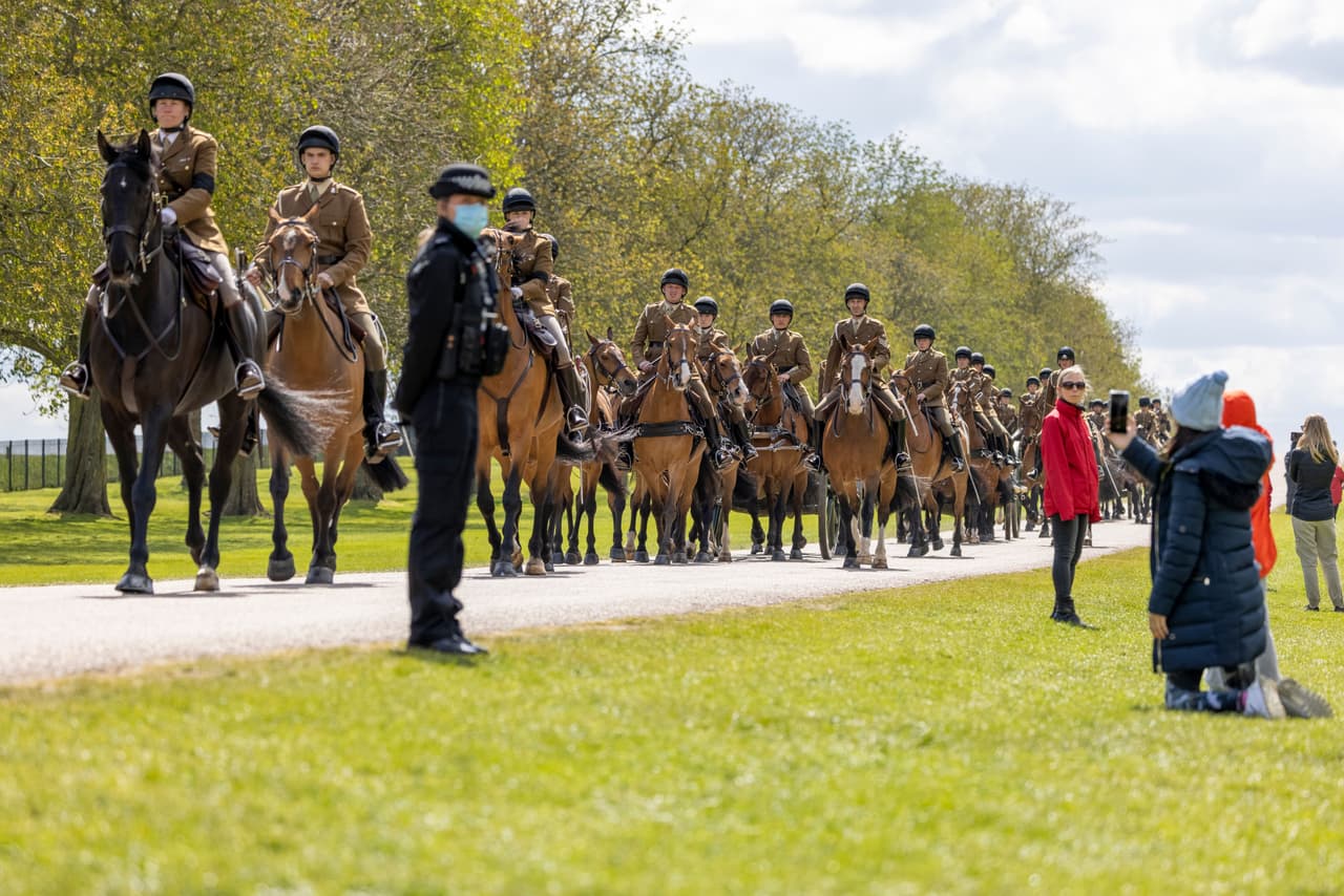La procesión que formará parte de la ceremonia fúnebre incluirá un cuerpo de caballería.