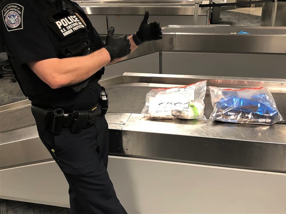 Incautan cerca de 280,000 dólares en cocaína en el aeropuerto de Atlanta