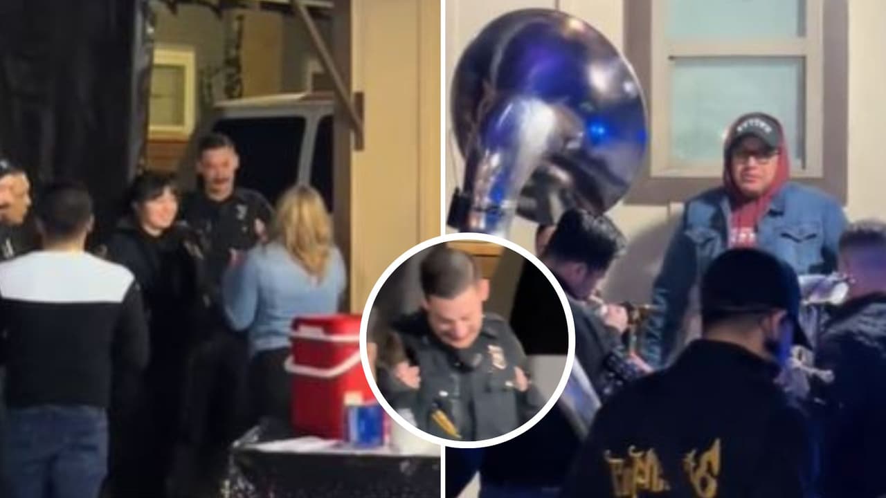 Policías ‘gringos’ llegan a fiesta de mexicanos en Estados Unidos y el final se vuelve viral.