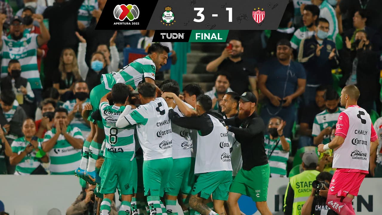 ¡Sublíder! Santos vence a Necaxa y le pisa los talones al América