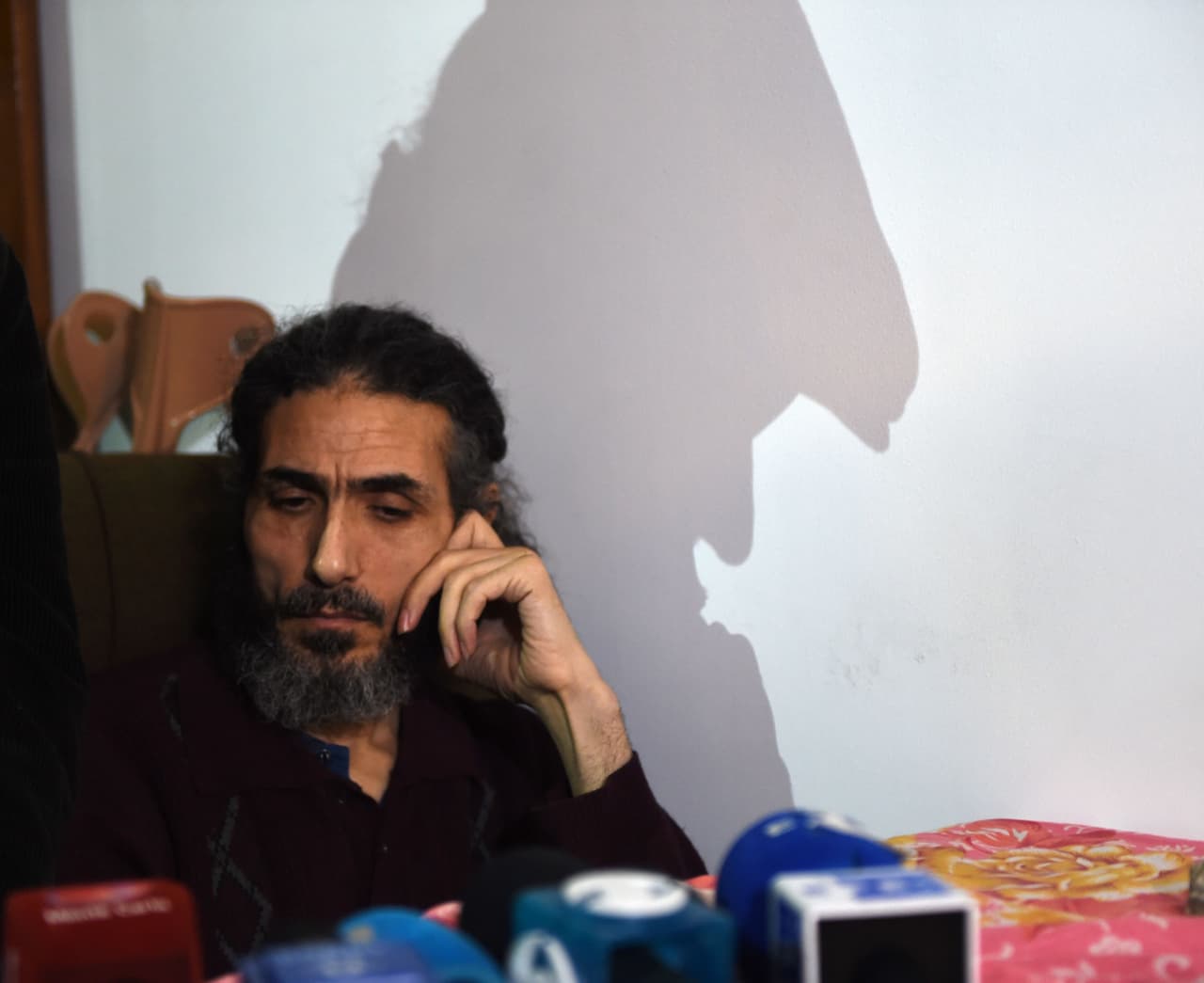 Jihad Diyab, durante una conferencia de prensa en Montevideo, el 30 de septiembre de 2016.