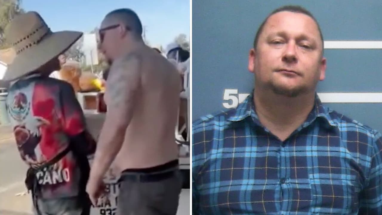 El sujeto, identificado como Joshua Ryan Martino, de 44 años, salió de su casa y
<a href="https://www.univision.com/local/fresno-kftv/vendedor-ambulante-juan-loreto-villalobos-atacado-joshua-martino-mientras-vendia-elotes-estudiantes-visalia-california" target="_blank">comenzó a insultar al vendedor </a>ambulante. “Regresa a México”, le gritaba el hombre.