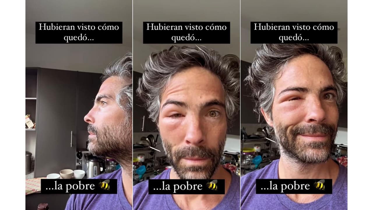 Osvaldo Benavides apareció así en redes sociales.